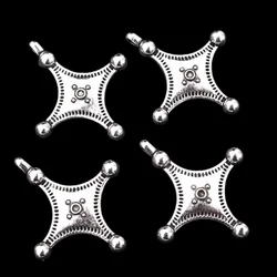 8pcs/lot Silver Plated Charm Metal Pendants DIY Necklaces Bracelets Jewelry Handicraft Accessories 34*29 P126