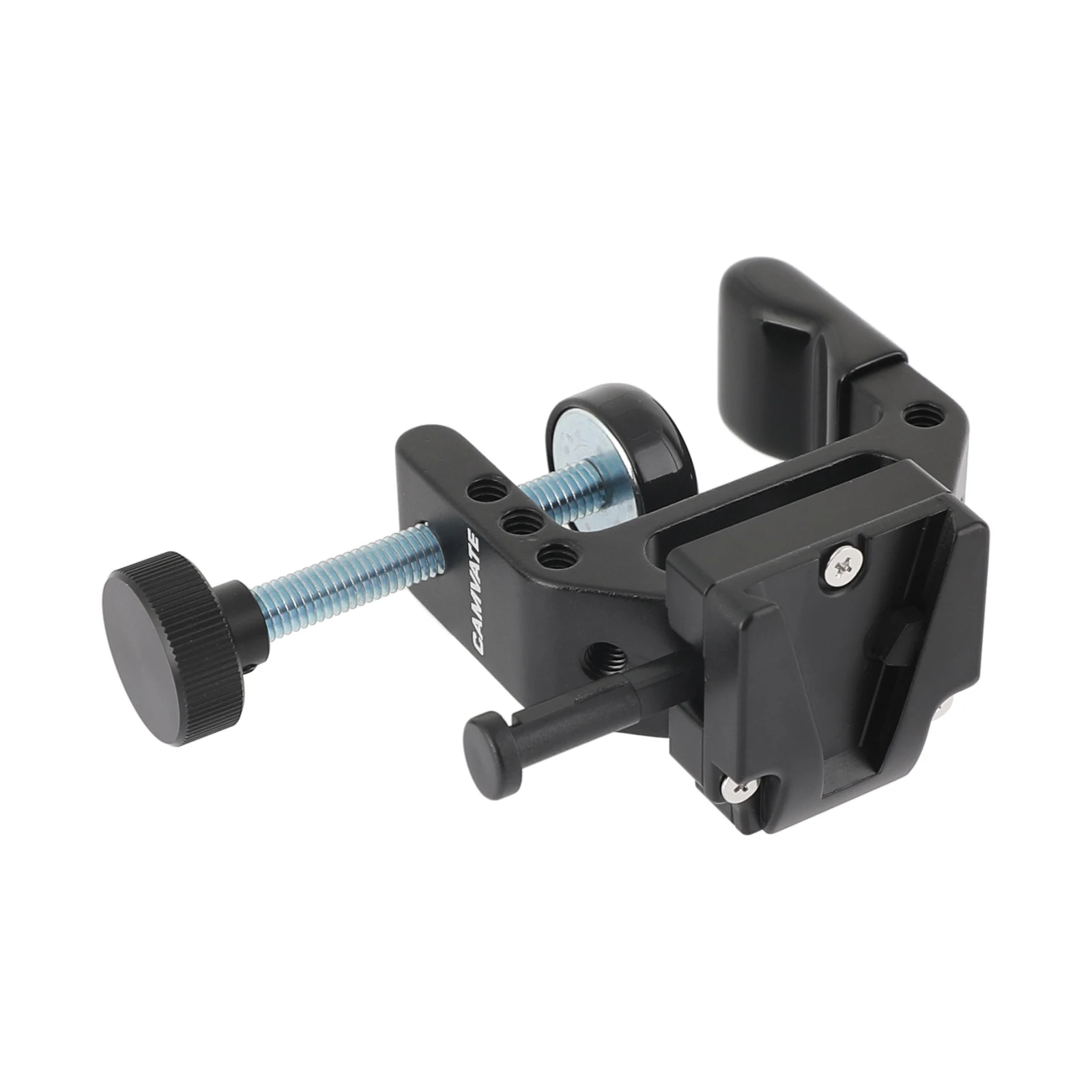 

CAMVATE Robust C Clamp With 1/4" Mounting Points + Universal V-Lock Mount Quick Release Adapter For DSLR Camera Battery