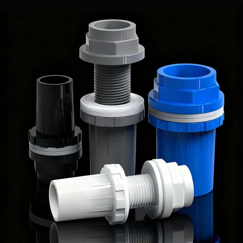 PVC Pipe Connector ID 20‑50mm Fish Tank Water Inlet Outlet Drain Pipe Joints Garden Irrigation Water Supply Tube Drainage Parts