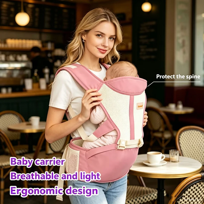 New 0-24 Months Baby Carrying Bag Waist Stool Strap Portable & Multifunctional Ergonomic Baby Carrier Four Seasons Universal