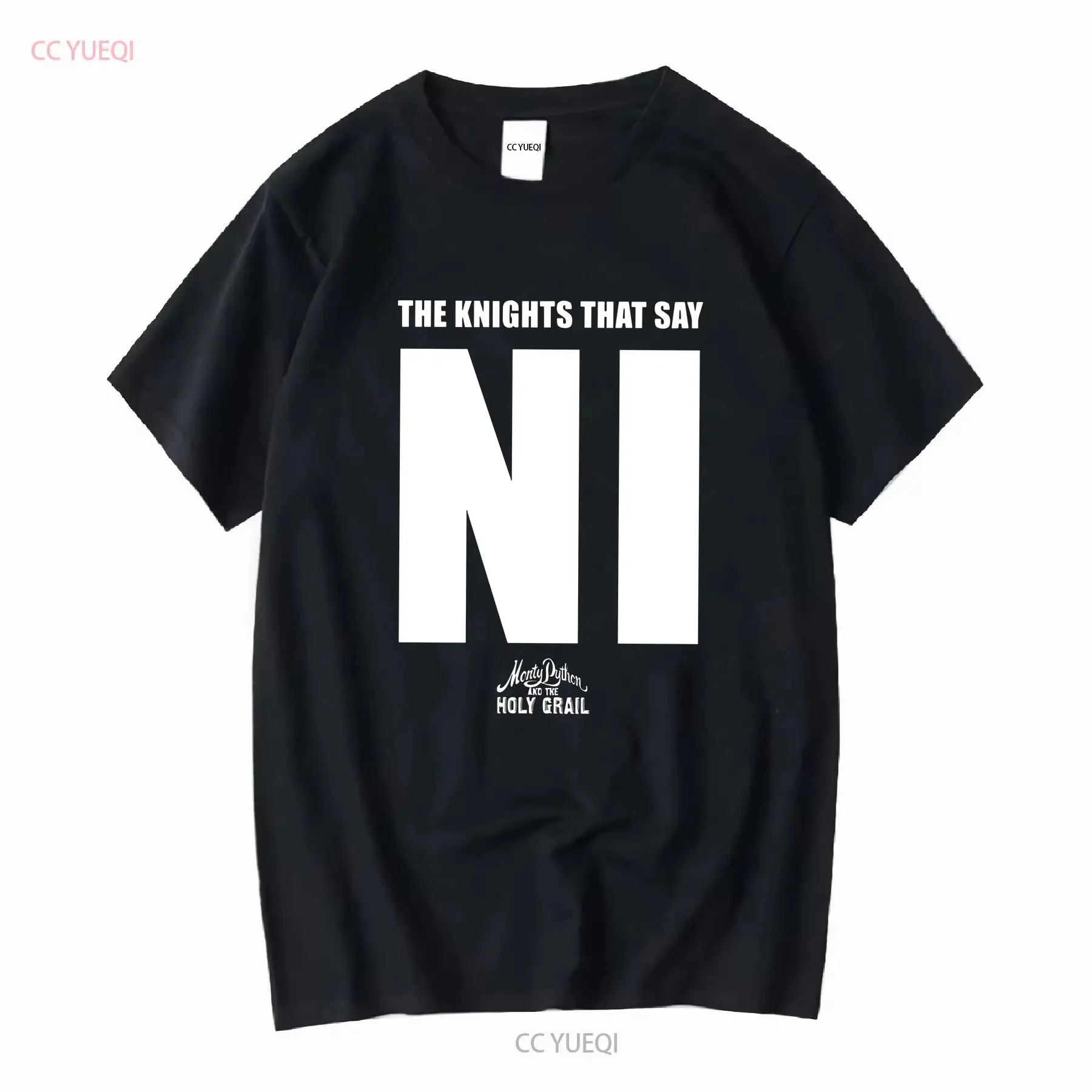 

Мужская футболка Monty Python Knights Who Say NI, винтажный потертый топ для повседневной носки, слегка унисекс, домашняя уличная мода