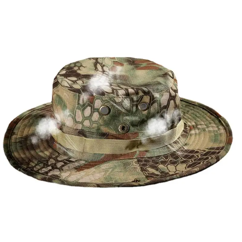 Wide Brim Boonie Hat Outdoor Wide Brim Sun Protect Hat Outdoor Summer Wide Brim Boonie Hat Hunting Camo Sun For Men Or Women