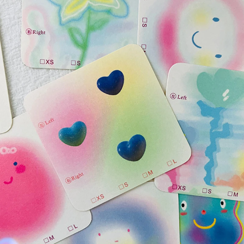 50 قطعة 6.5x6.5 سنتيمتر 8x8 سنتيمتر اضغط على مسمار كرتون بطاقات الكرتون نمط مسمار الفن عرض صور الدعائم بطاقة أظافر صناعية نصائح مانيكير #6