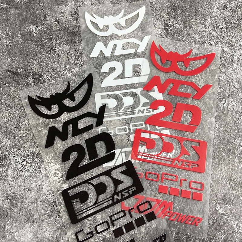 1pc patrocinador adesivos da motocicleta à prova dwaterproof água diy moto tanque de combustível fender capacete decoração legal motocross logotipo decalques vinil