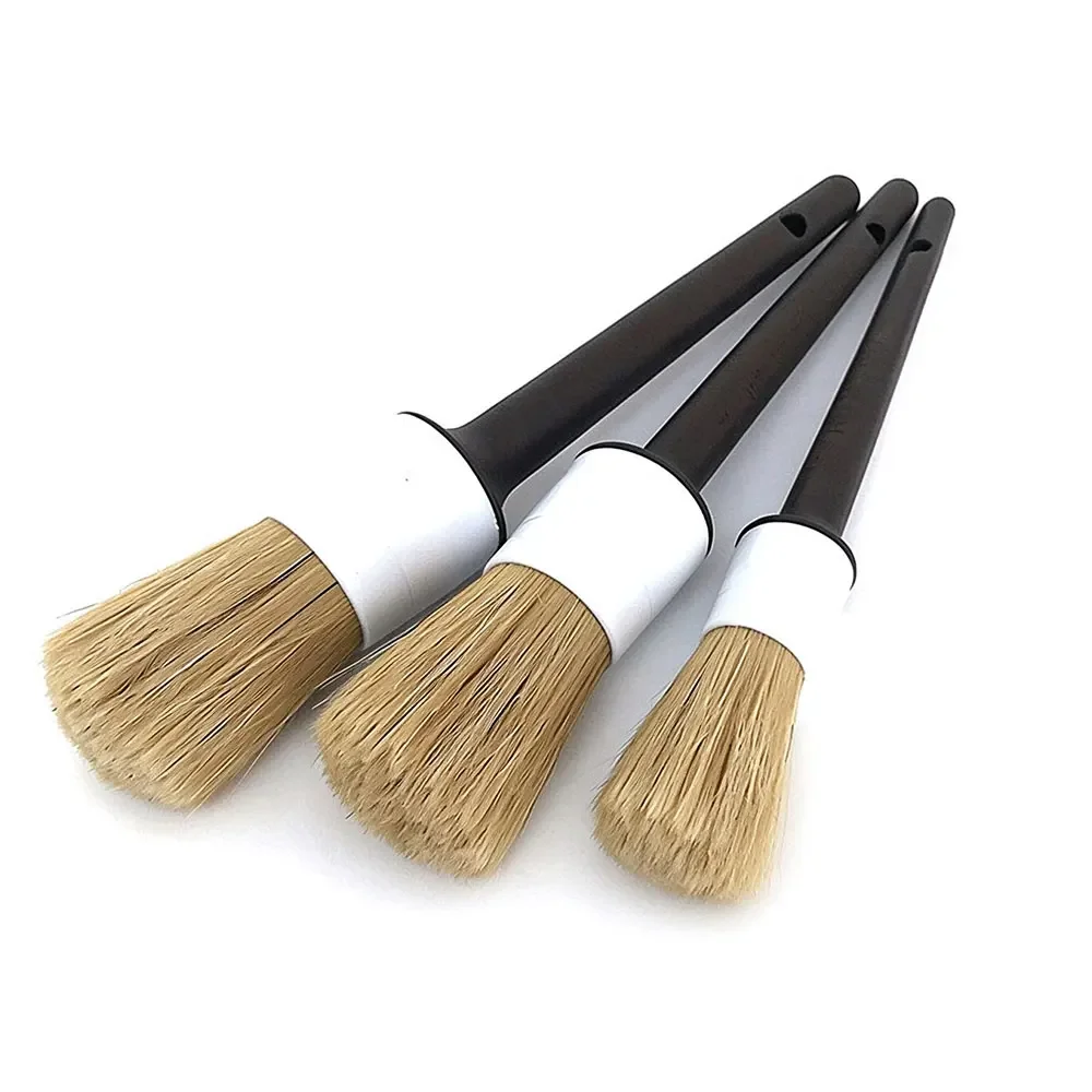 Car Detailing Brush Set Soft Bristle Cleaning Brushes Car Interior Air Vent Dashboard Wheel Crevice Auto Detail Cleaning Tools