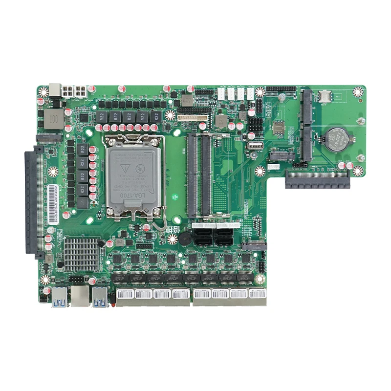 Ikuaios Netzwerk Motherboard 8lan 2,5g Ethernet-Unterstützung lga1700 CPU-Größe mm x mm für Router Firewall Server bkhd b760np 8 l2s