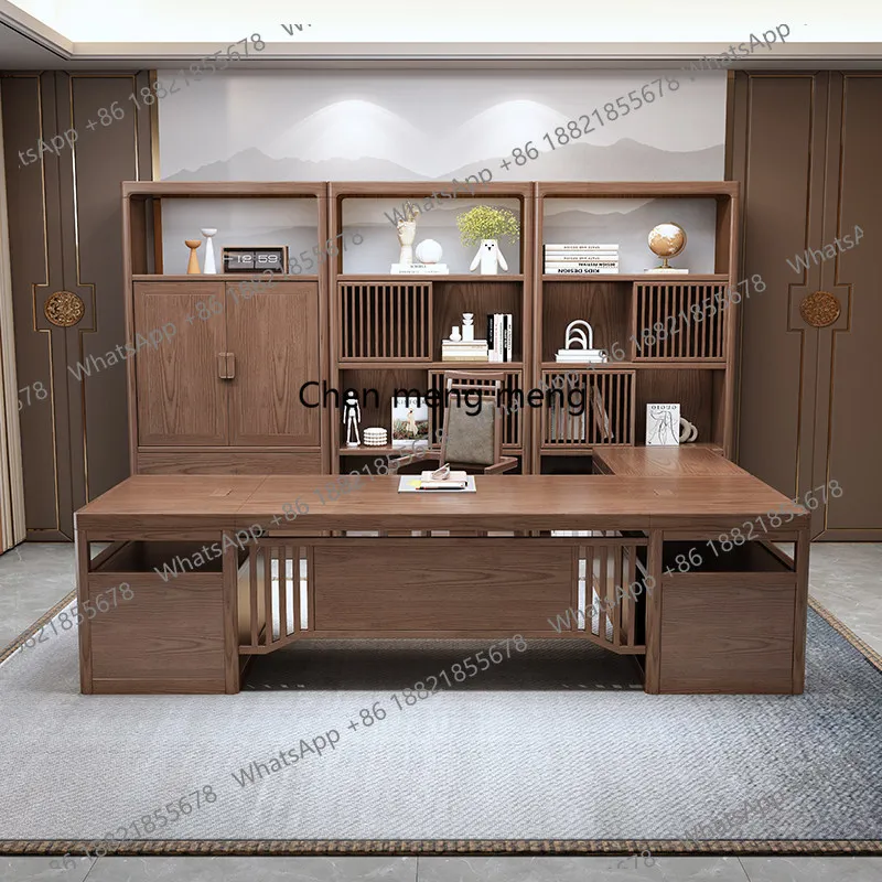 

Wooden Study Office Desk Modern Decoration Design Aesthetic Display Office Desk Minimalist Nordic Ufficio Commercial Furniture