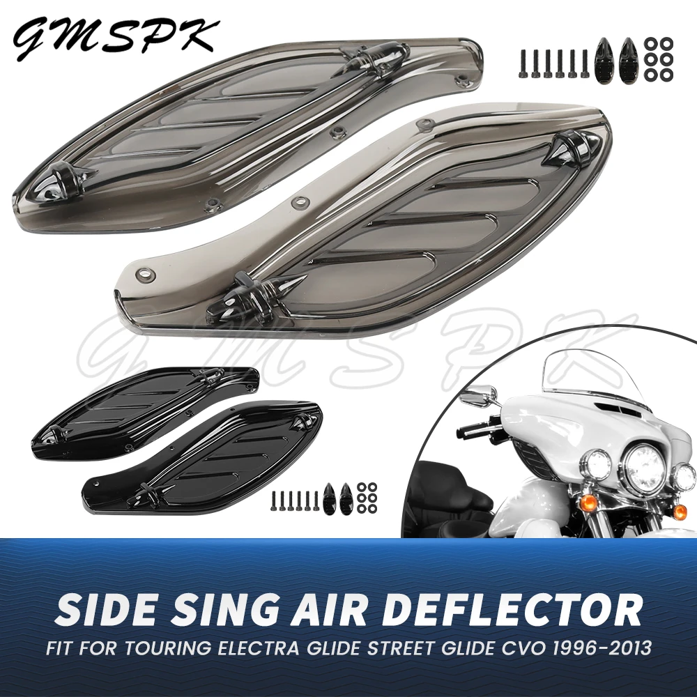 

Регулируемый боковой обтекатель лобового стекла, воздушный дефлектор, подходит для Harley Touring CVO Ultra Classic Electra Street Glide 1996-2013