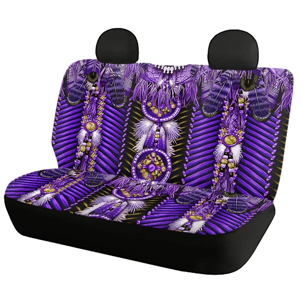 Fashion African Ethnic Tribal Printed Soft Car Seat Protector Slip-Resistant Universal Car Front&Rear Seat Protector