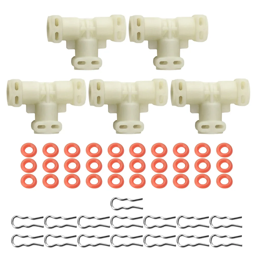 

Replacement Thermoblock Connector for Saeco Fully Automatic Coffee Machines T Shape with Water Tube Seal and Clamp Ring Kit
