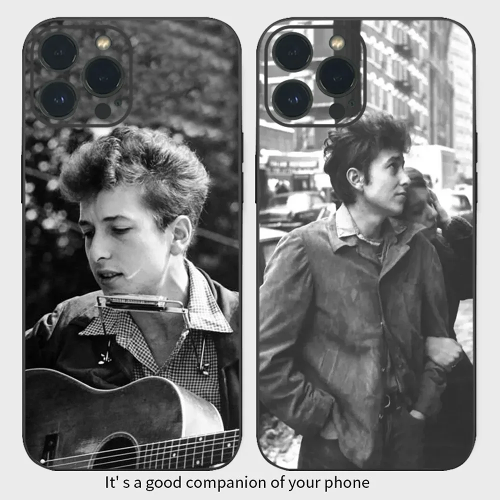 Classic Singer B-Bob Dylan Blonde Musician Old Photograph Phone Case  For iPhone16 15 14 13 12 Mini 11 Pro XS Max X XR SE5 6 7 8