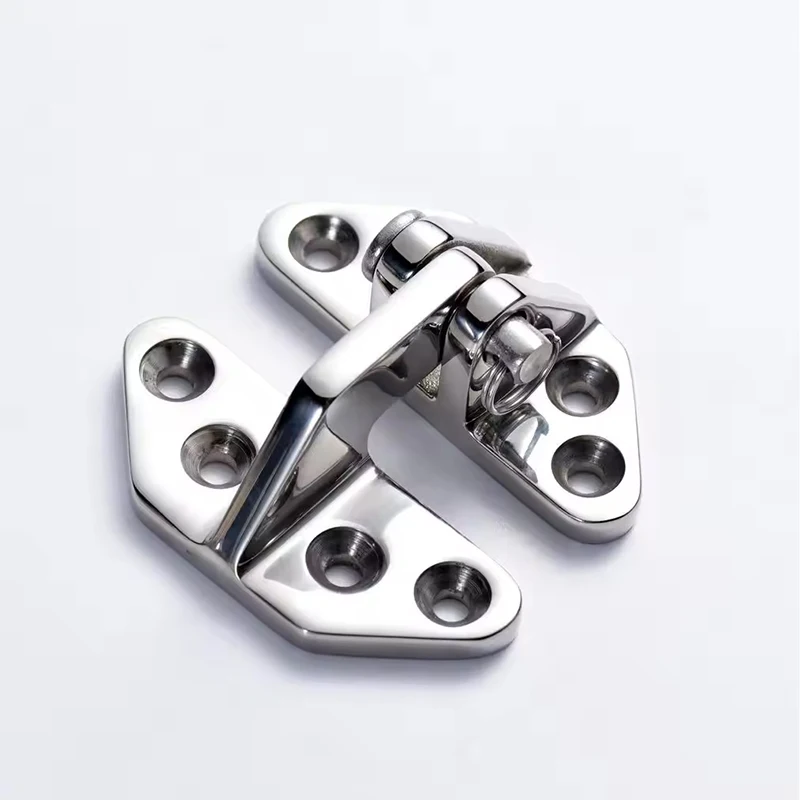 Marine Hinge Yacht Boat Hardware 316 Stainless Steel Cast Hinges Mirror Polished Hatch Hinge With Removable Pin