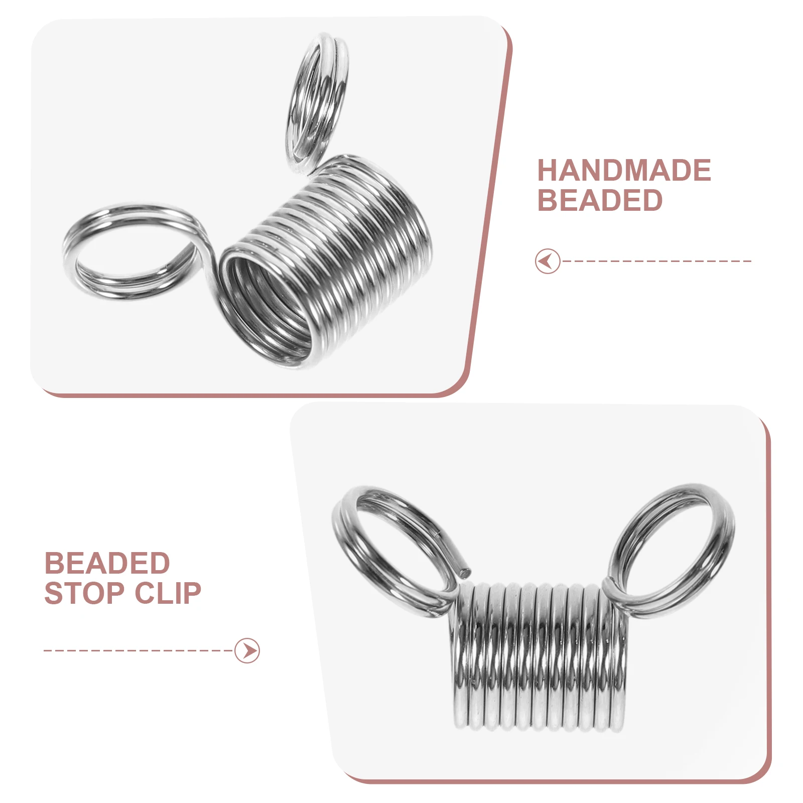 

6pcs Stopper Clamps Spring Metal Mini Anti Drop Beading Supplies Jewelry Making DIY Craft Tools