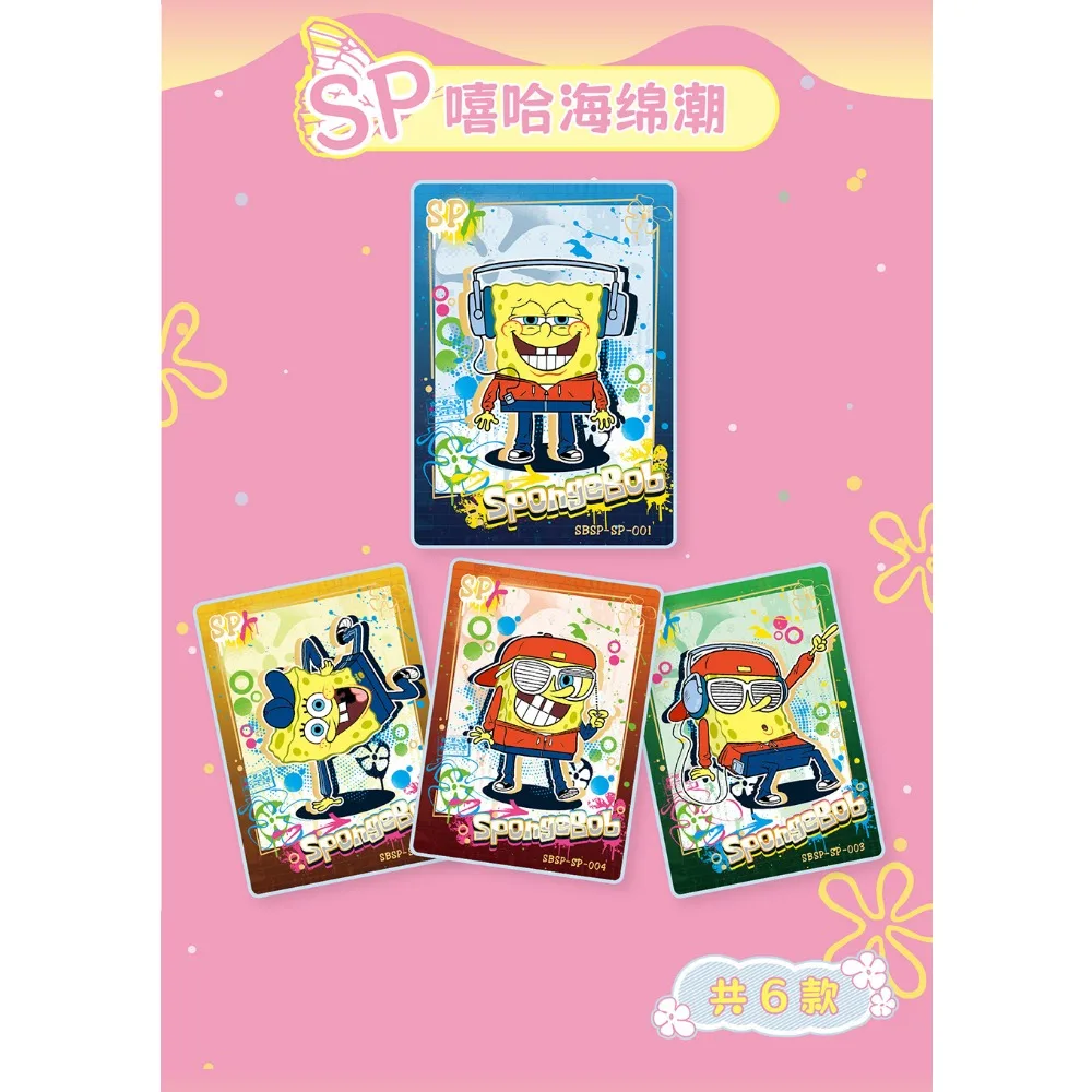 SpongeBob SquarePants Collection Card For Children Mrs. Puff Pearl Krabs Classic Comedy Cartoon Limited Game Card Table Gifts