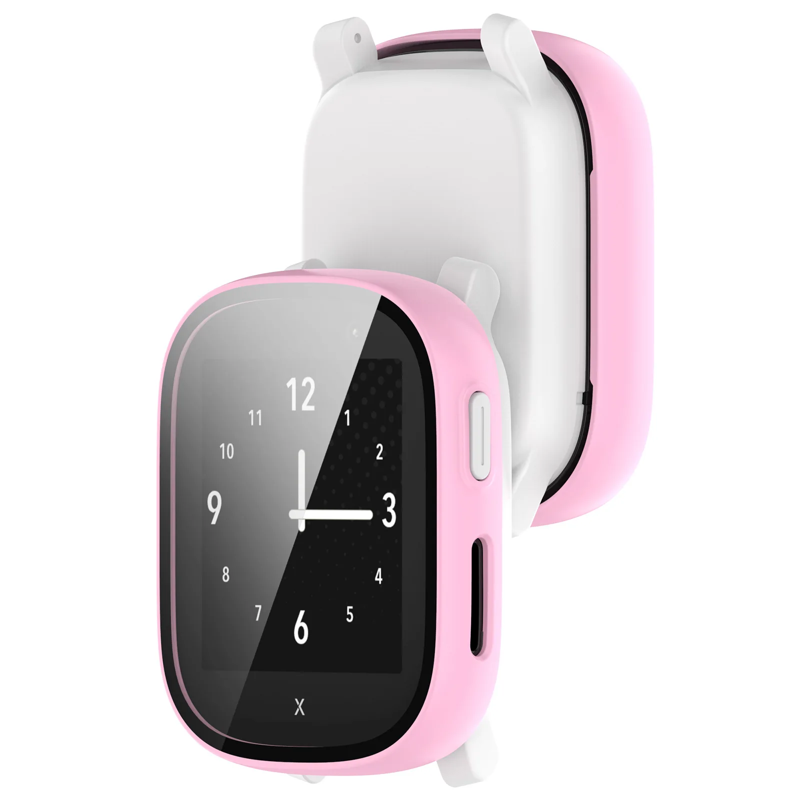 Osłona na twardą krawędź pełnoekranowa szklana folia ochronna obudowa do klawiatury dla Xplora X6 Play Kids Smart Watch etui ochronne akcesoria