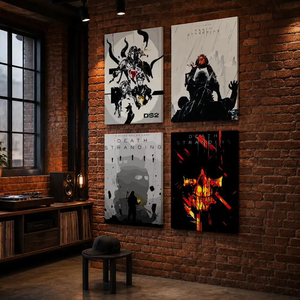 D-Death Stranding2 Game Framed Wall Painting Wood Framed Wall Art Print For Bedroom Living Room Hallway Office Home Decor