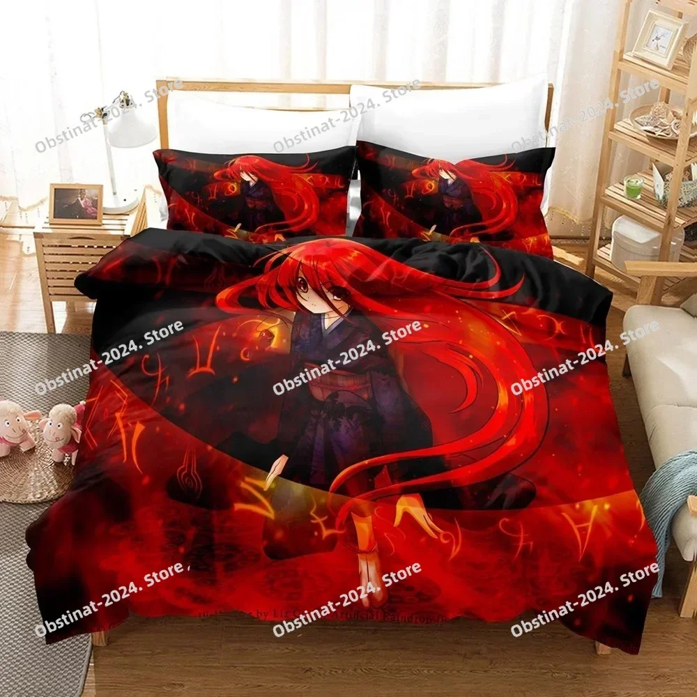 Shakugan No Shana Bedding Set Anime Bed Linen Quilt Duvet Cover Sets Home Decor Single Queen King Size Gift Kawaii Girl Cartoon