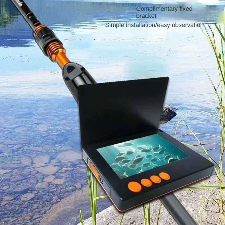 4.3/5 Inch Underwater Visual HD Temperature Depth Sensing Camera Fully Waterproof Fish Finder Underwater Night Vision Probe Fish