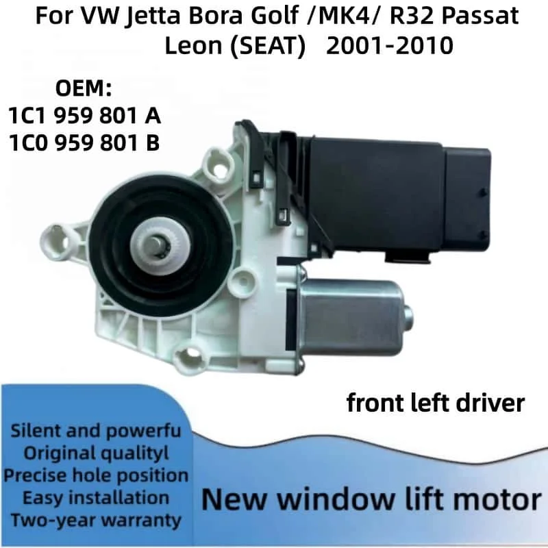 Nieuwe raamheffermotor voor VW Jetta Passat b5 Beetle Bora Golf 4 Seat Leon 1C1959801A 1C1959802A 1C0959811A 1C0959812A 1C0959802A