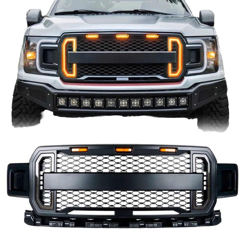 

Spedking 2018 2019 2020 Accessories Raptor Bodykit Parts Front Bumper Grille For F150 Ford Car Grille