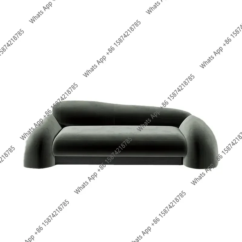 

Z Minimalist Curved Fabric Sofa Master Design Italian Fashion Creative Modern Simple Bevel Pebble X