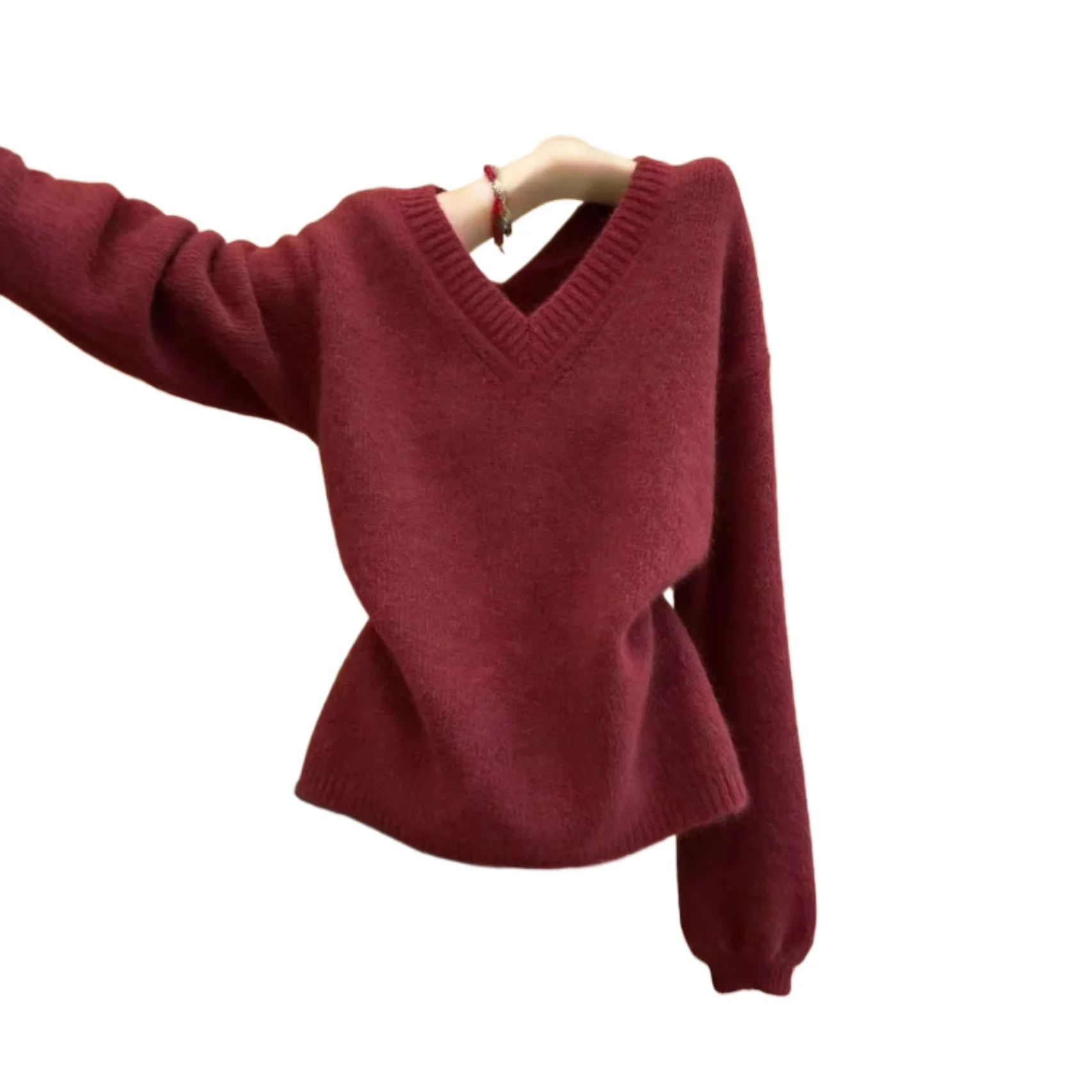 Nouveau Pull en Maille Souple et Décontracté pour Femme, Style Paresseux, Coupe Ample, Collection Automne-Hiver 2026