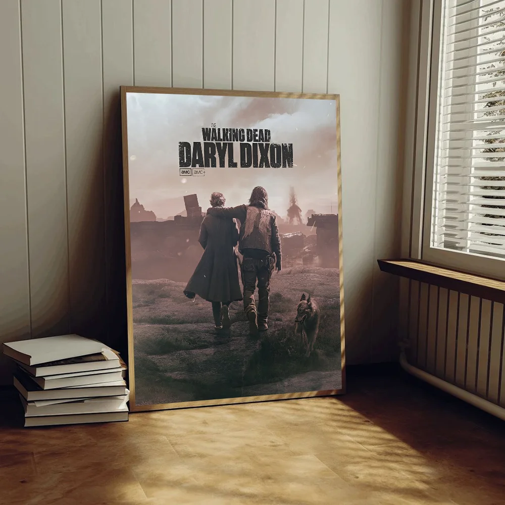 ملصق لاصق Daryl Dixon سهل الاستخدام للمشي ، ملصق حائط فاخر لغرفة المعيشة ، ديكور بار ، ديكور حائط