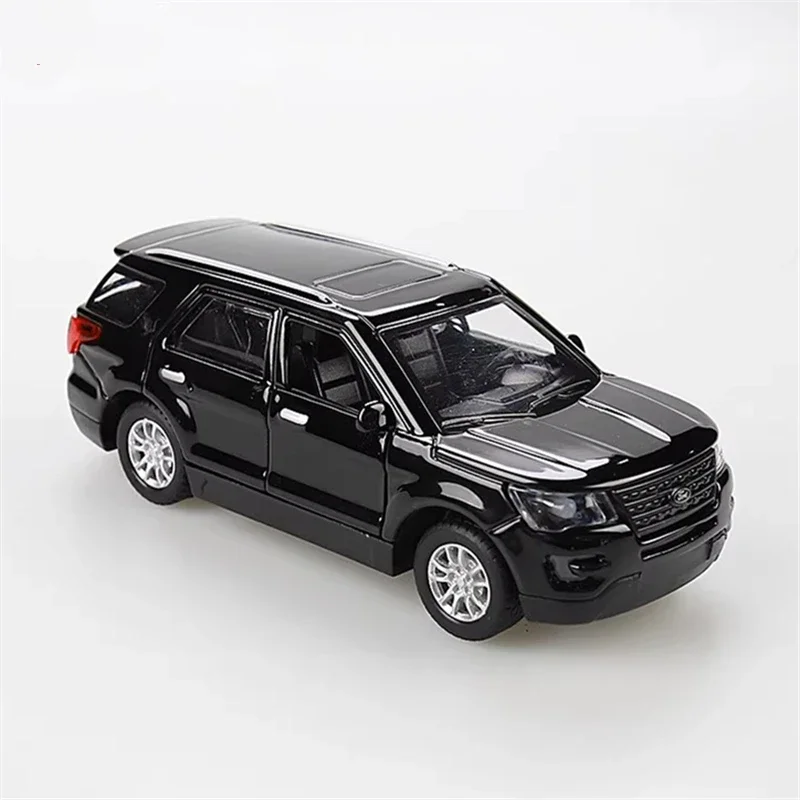 1:36 Ford Explorer SUV Alloy Car Model Diecast & Toy Metal Off-road Vehicles Car Model Sound and Light Simulation Childrens Gift