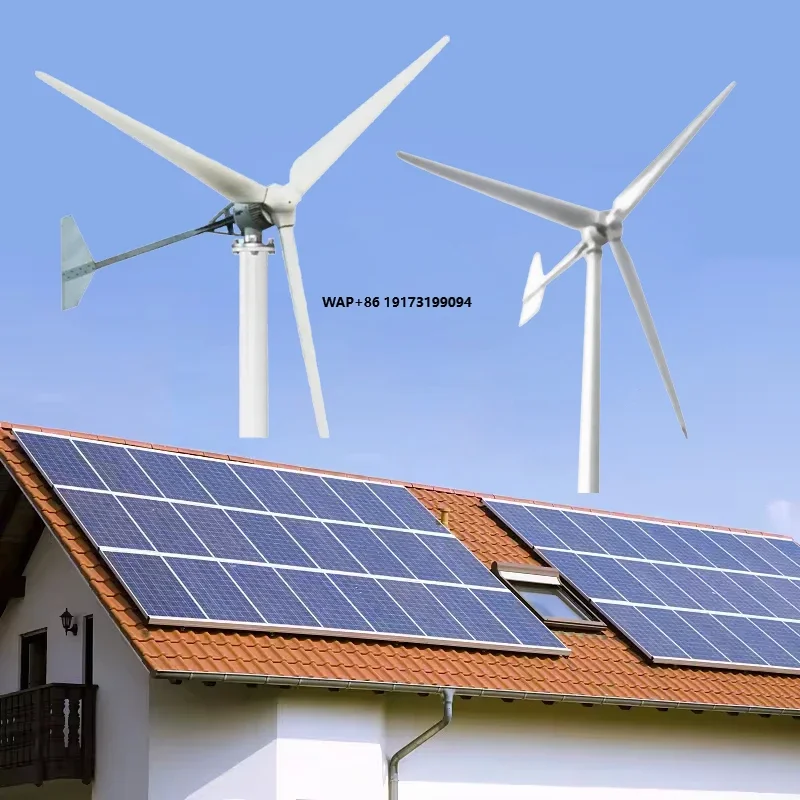 Factory Wholesale 5KW 5000W Horizontal Turbine Fan Small Wind Turbine Ventilator