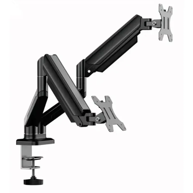 Dual Screen Pneumatic Arm Display Stand 13-32 Inch Dual Arm Computer Stand Lifting Base with A Load Capacity of 10 Kilograms