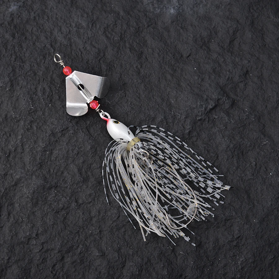 6pcs Chatterbait Artificial Bait Skirts Weedless Buzzbait Wobbler For Bass Pike Rotating Compound Spinnerbait Fishing Lures Set - view 4