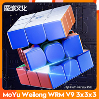 2023 MoYu Weilong WRM V9 3x3x3 Core Magnetic Maglev Cube Puzzle Professional Speed Cubing Weilong WR M V9 Cubo Magico