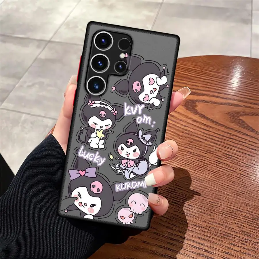 سانريو بلدي ميلودي كورومي فوندا غطاء الهاتف حقيبة لهاتف سامسونج جالاكسي S23 نوت 20 10 S24 S20 S9 S21 S22 Plus S10 S25 Ultra S21 FE #3