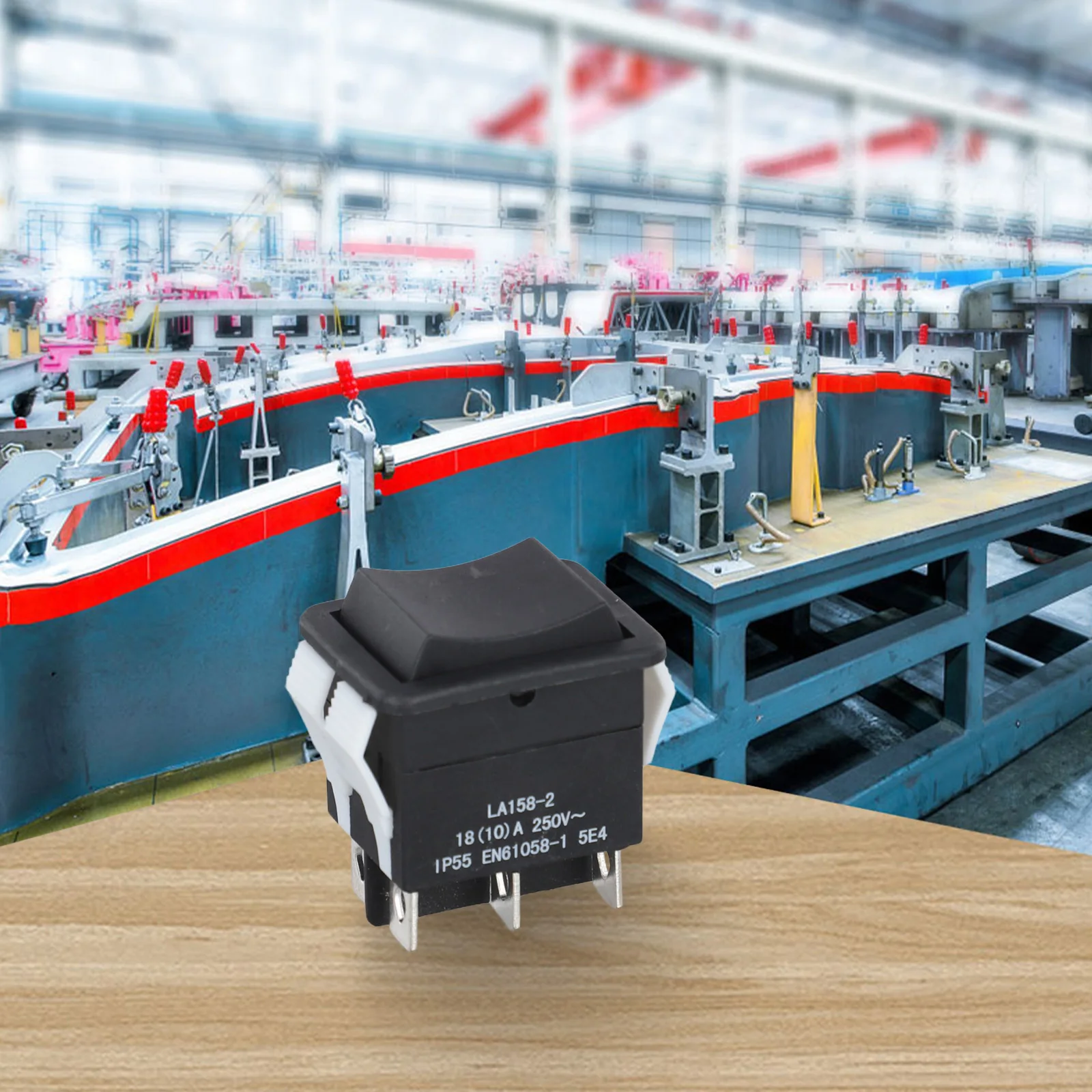 

250V 6 Pins Rocker Switch 10A Switch 250V Switch Rocker Switch Long Mechanical Life Plastic And Metal Material