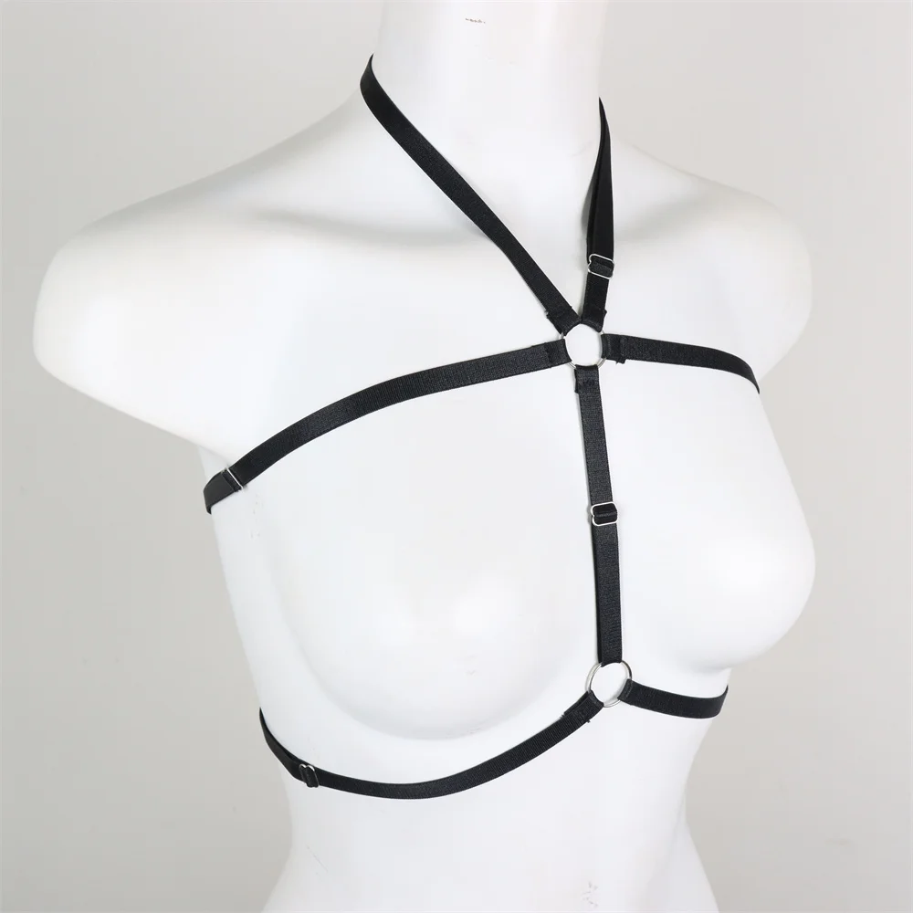 Cinturino Sexy da donna Harajuku Punk Gothic Wire Harness Bra scava fuori gli accessori della cinghia della biancheria intima cinghie della biancheria Sexy