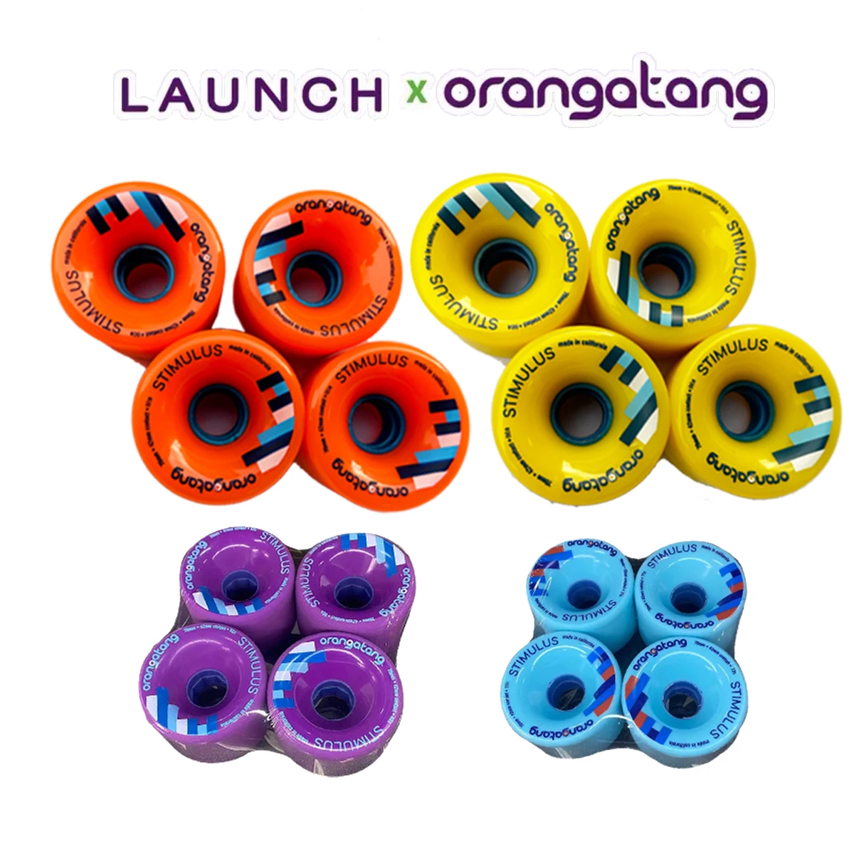 orangatang 70mm blue good quality skateboard longboard wheels 77a80a86a street stunt pro level wheels OT dancing longboard wheel