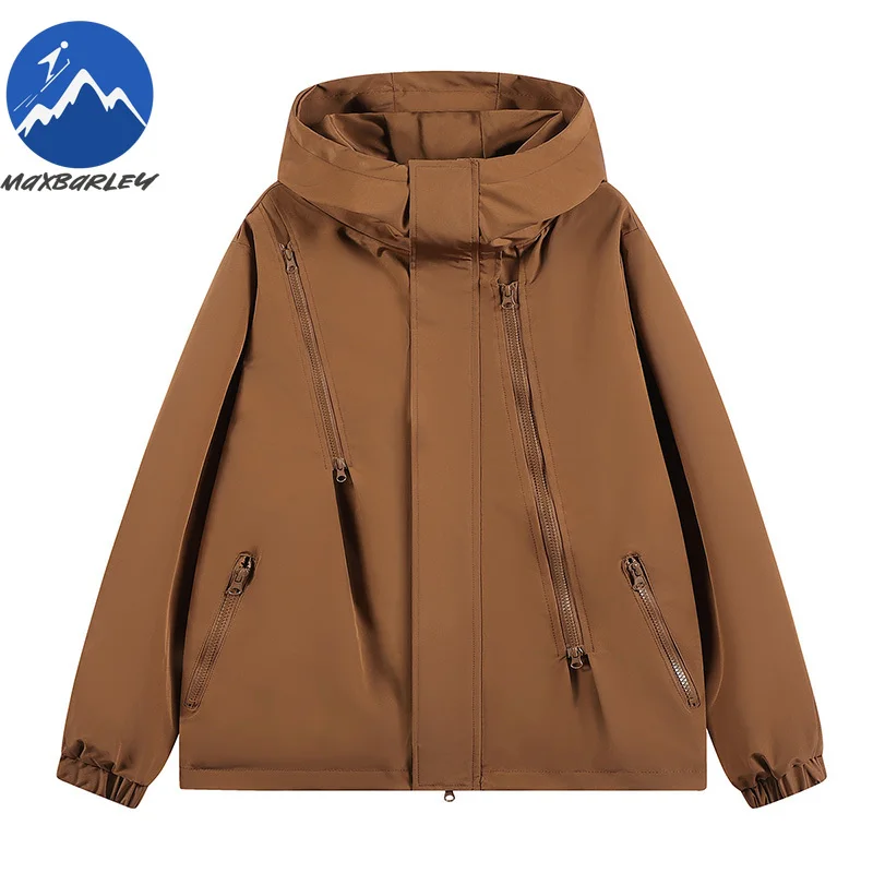 

Новая мужская куртка, удобная уличная альпинистская водонепроницаемая мотоциклетная куртка, весенне-осеннее повседневное ветрозащитное мужское пальто с капюшоном для кемпинга