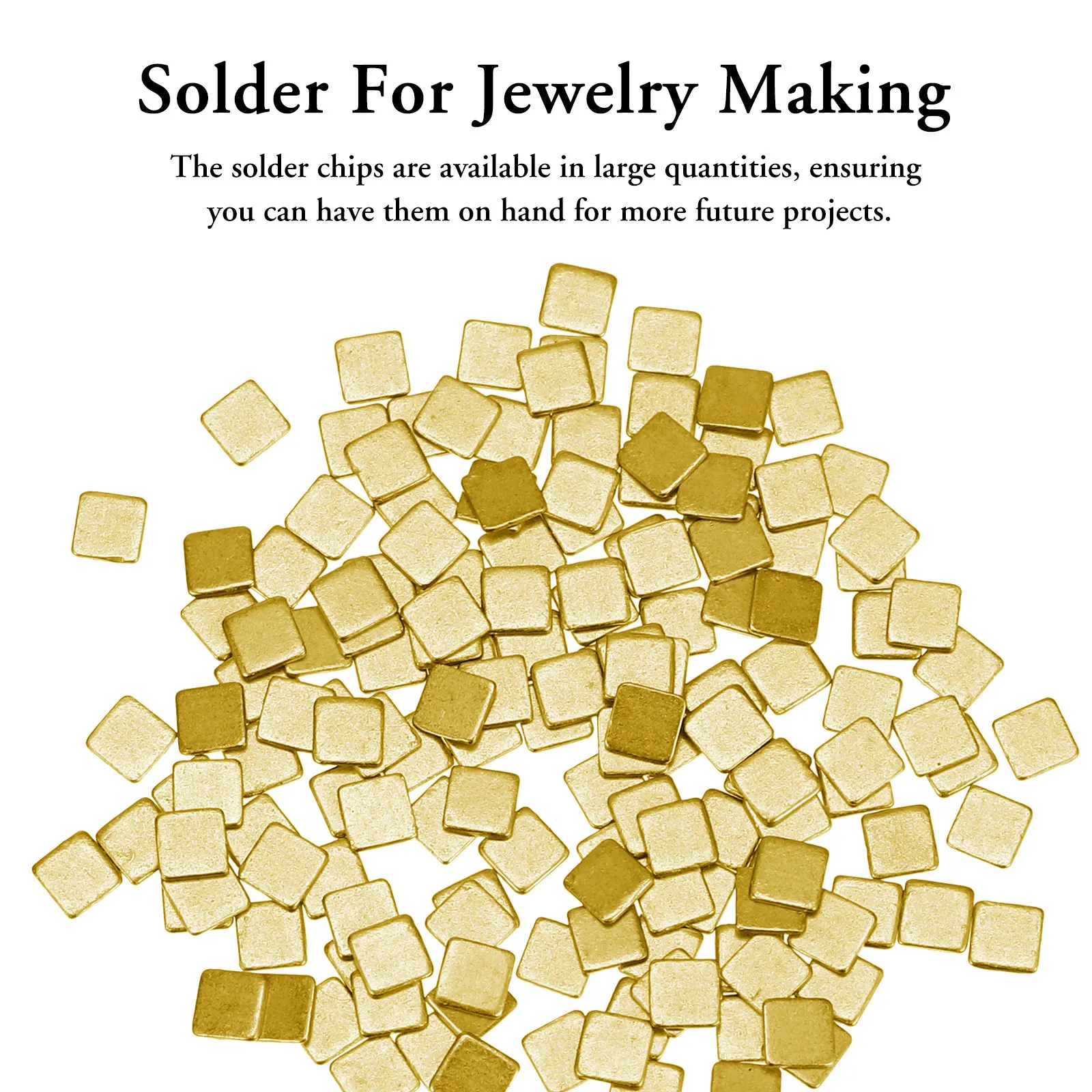 150pcs Golden Solder Sheet For Jewelry Making Repair Copper Solder Chips DIY Welding Supplies Ring Bracelet Repair Craft Kit