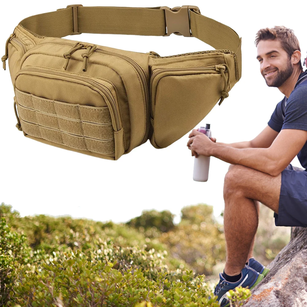 

Tactical Waist Gun Bag for Women Men Shoulder Bag Waist Bag Pack Hip Belt Bumbag for Hunting Climbing Camping