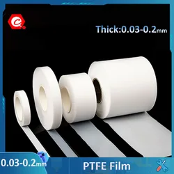 Película de politetrafluoroetileno PTFE de 1-5M, placa resistente a la corrosión de alta temperatura, espesor de plásticos de 0,03/0,05/0,08/0,1/0,2mm