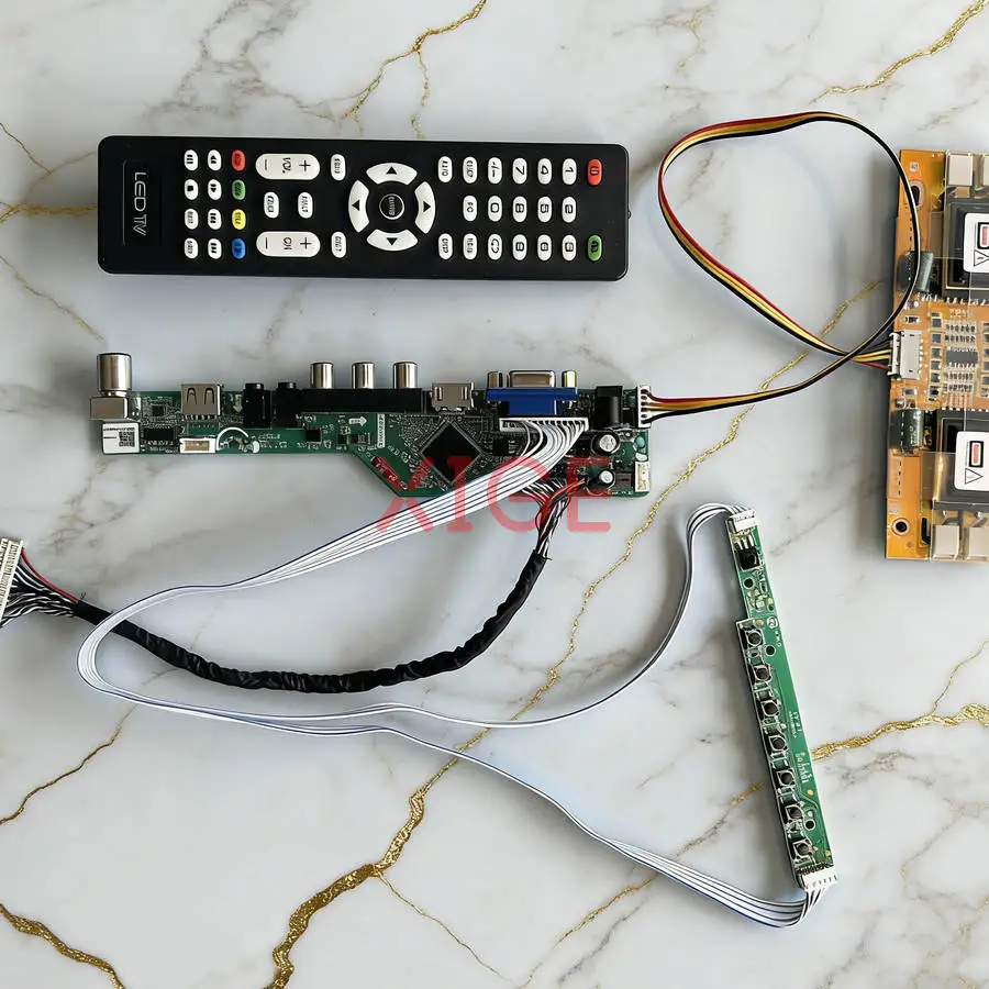 

Плата привода матричного контроллера подходит для HSD190MGW1 HT190WG1 M190MWW1 M190MWW3 LVDS 30-контактный 1440x900 1440*900 HDMI + VGA + AV + USB комплект 4-CCFL