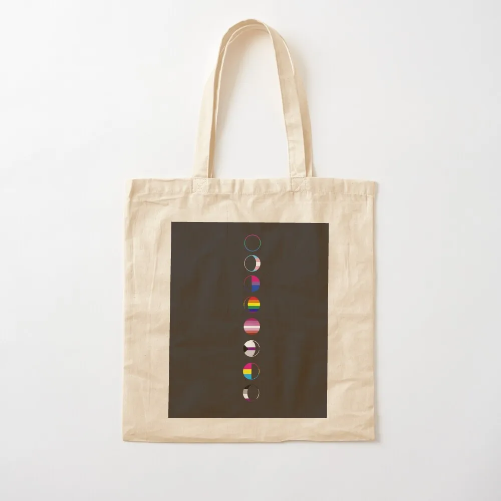 

Minimalistic Pride Moon Phases Tote Bag Large bags for women Portable shopping bag shopper bags hand bag Canvas Tote