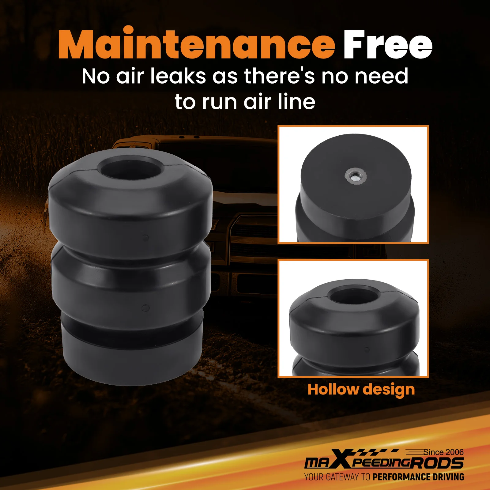 Kit de resorte auxiliar de suspensión trasera para Chevrolet Suburban XL GMC Yukon XL 00-16