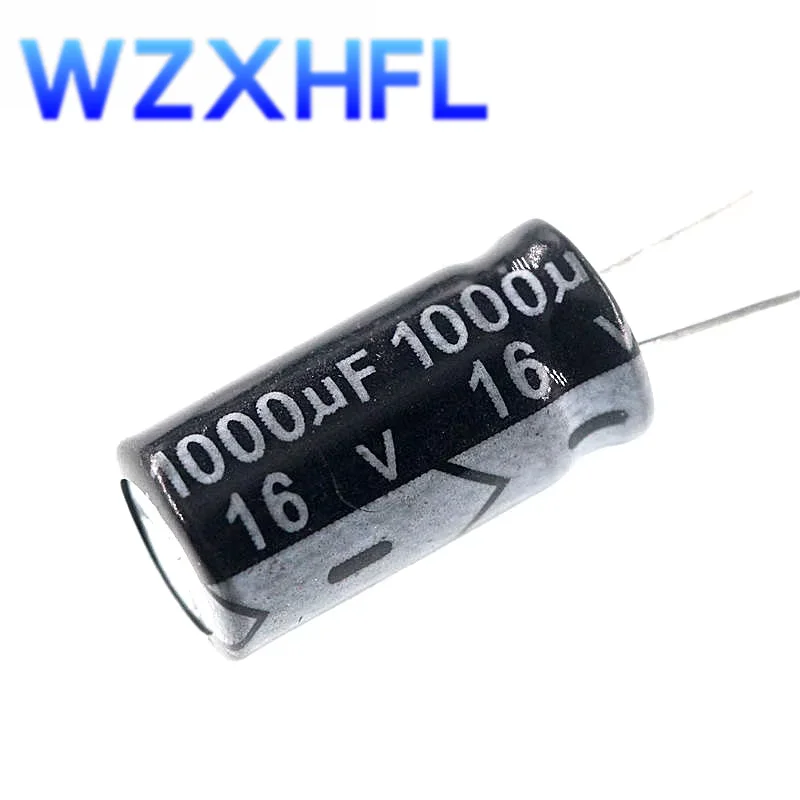 

10PCS 1000 uF 16 V 8*12 DIP aluminum Electrolytic capacitor 1000uF 16V 16V 1000uF 16V 1000uF
