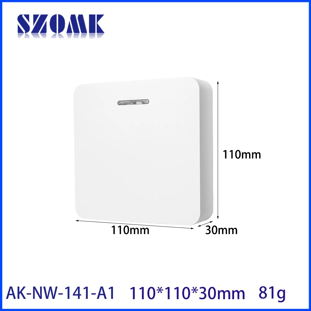 SZOMK 110x110x30mm ABS Mobile WiFi Router Enclosure for SIM Card Hotspot and Portable High Speed Internet Device Housing