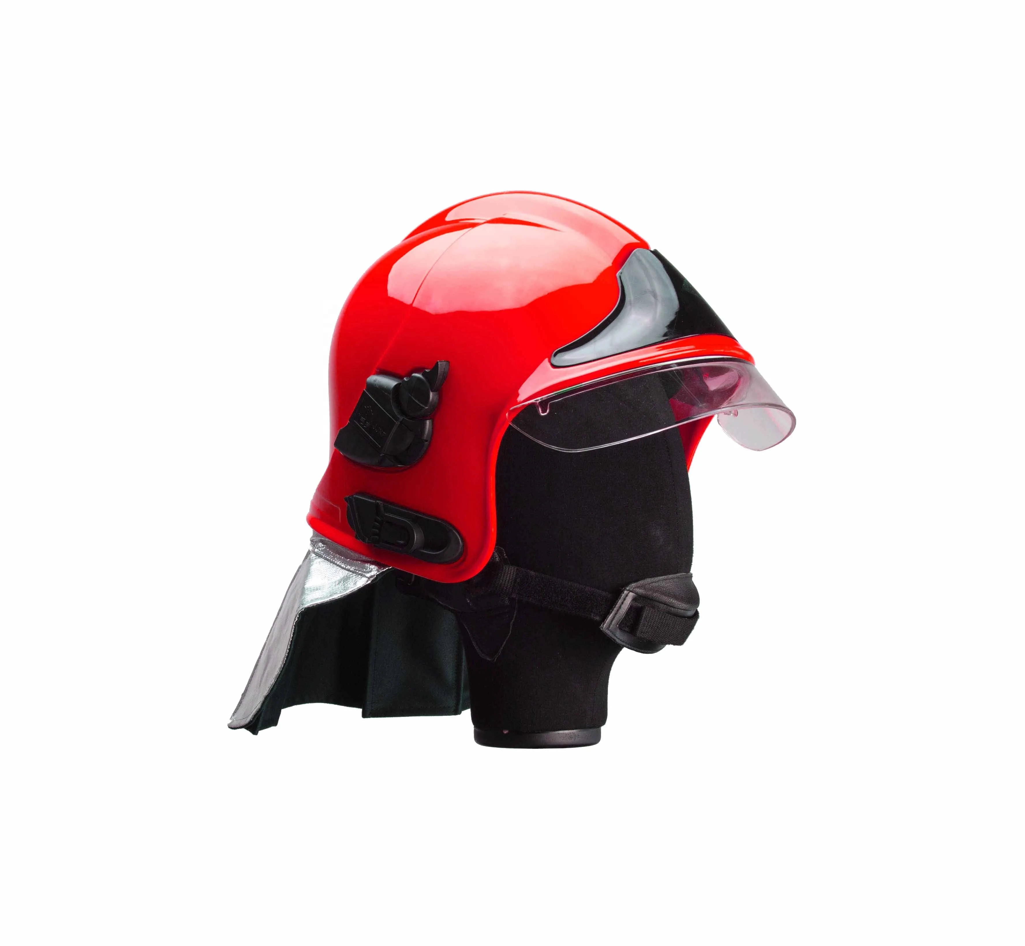 Red Fire Fighting Helmet Yellow F1 Fireproof Helmet view 6