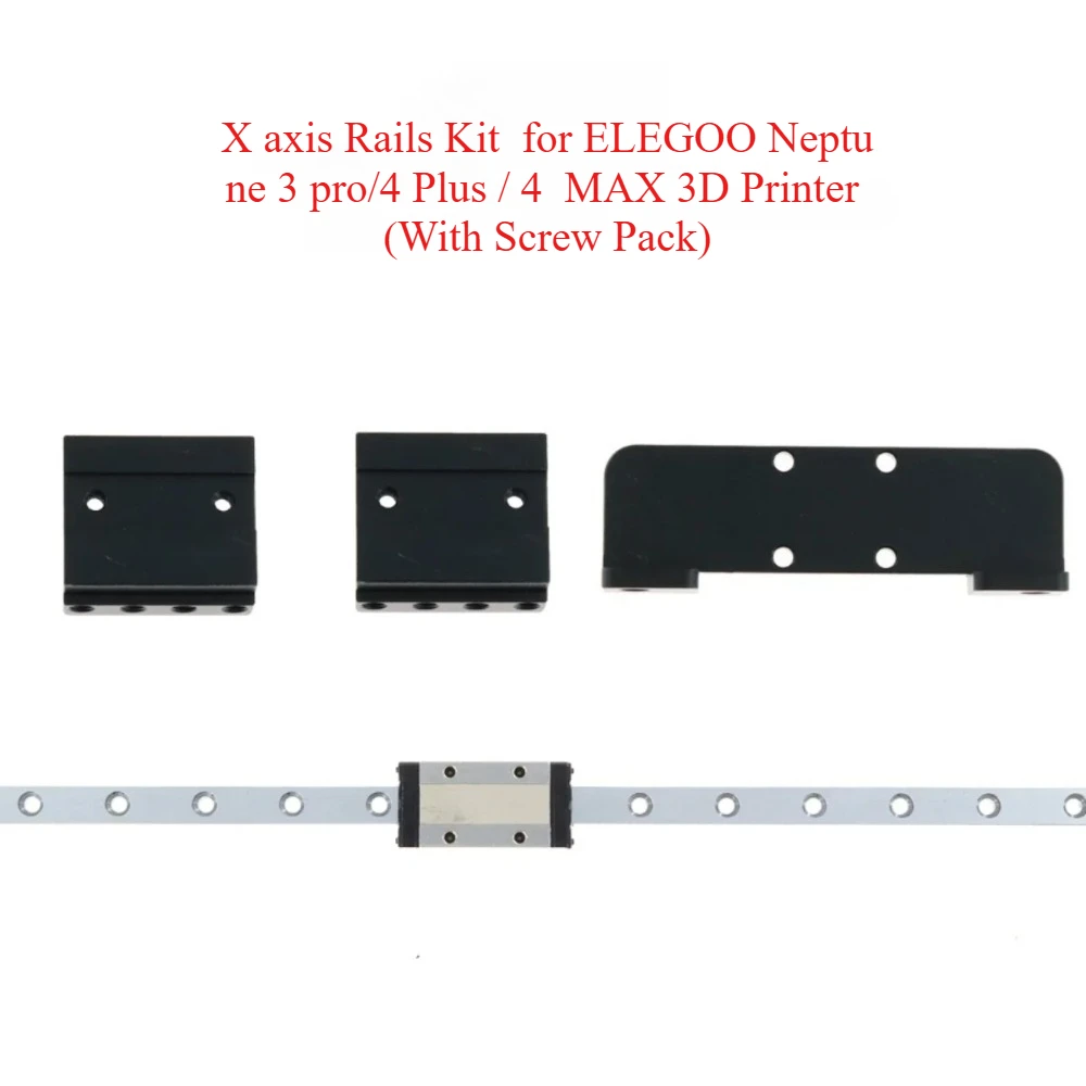 

Funssor ELEGOO Neptune/3 pro/4 Plus /4 MAX 3D printer X/Y axis rail upgrade kit