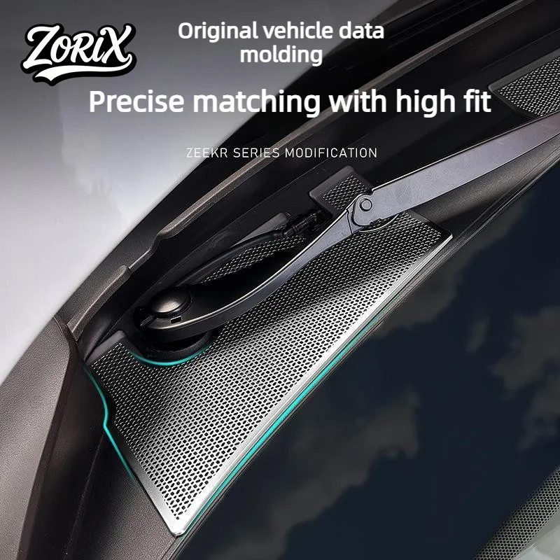 For Zeekr 7X 2024 2025 Hood Air Outlet Protector Vent Cover Dustproof Anti Debris Grille Guard Exterior Modification Accessories