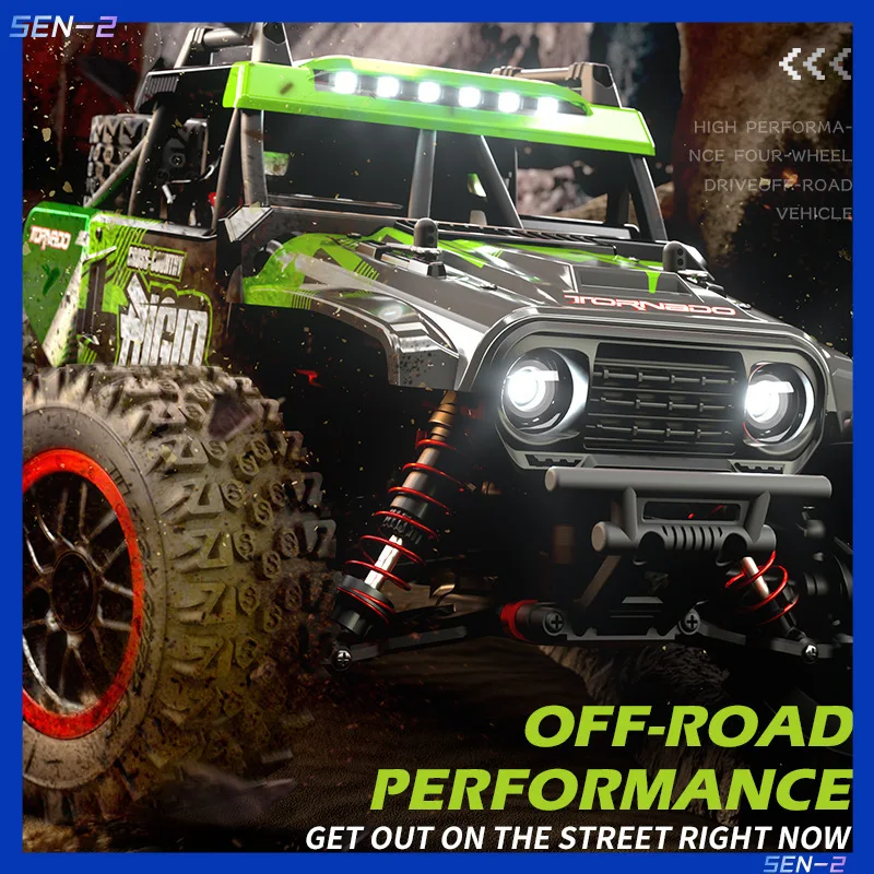 

JJRC New Full-Scale Proportional Throttle Light Simulation Off-Road Car Four-Wheel Drive Brushless Remote Control Toy Model