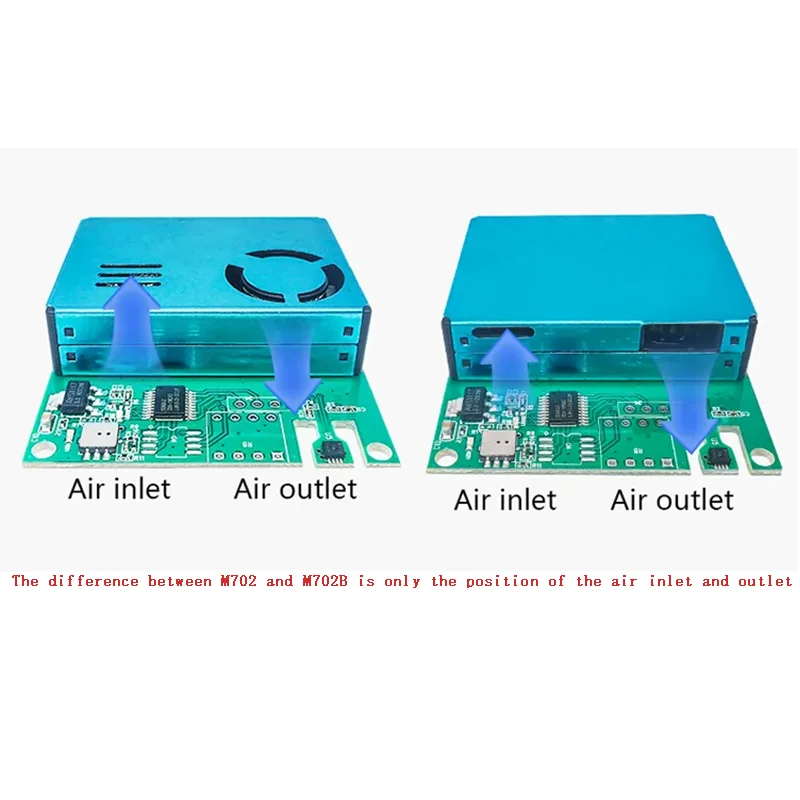 YYS 7IN1 Air Quality CO2 PM2.5 Gas Sensor Module TVOC CH2O Sensor Gas With Temp and Humidity  M701 M702 Serie